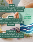 Dead Sea Mineral Bath Salt (Fine Grain)