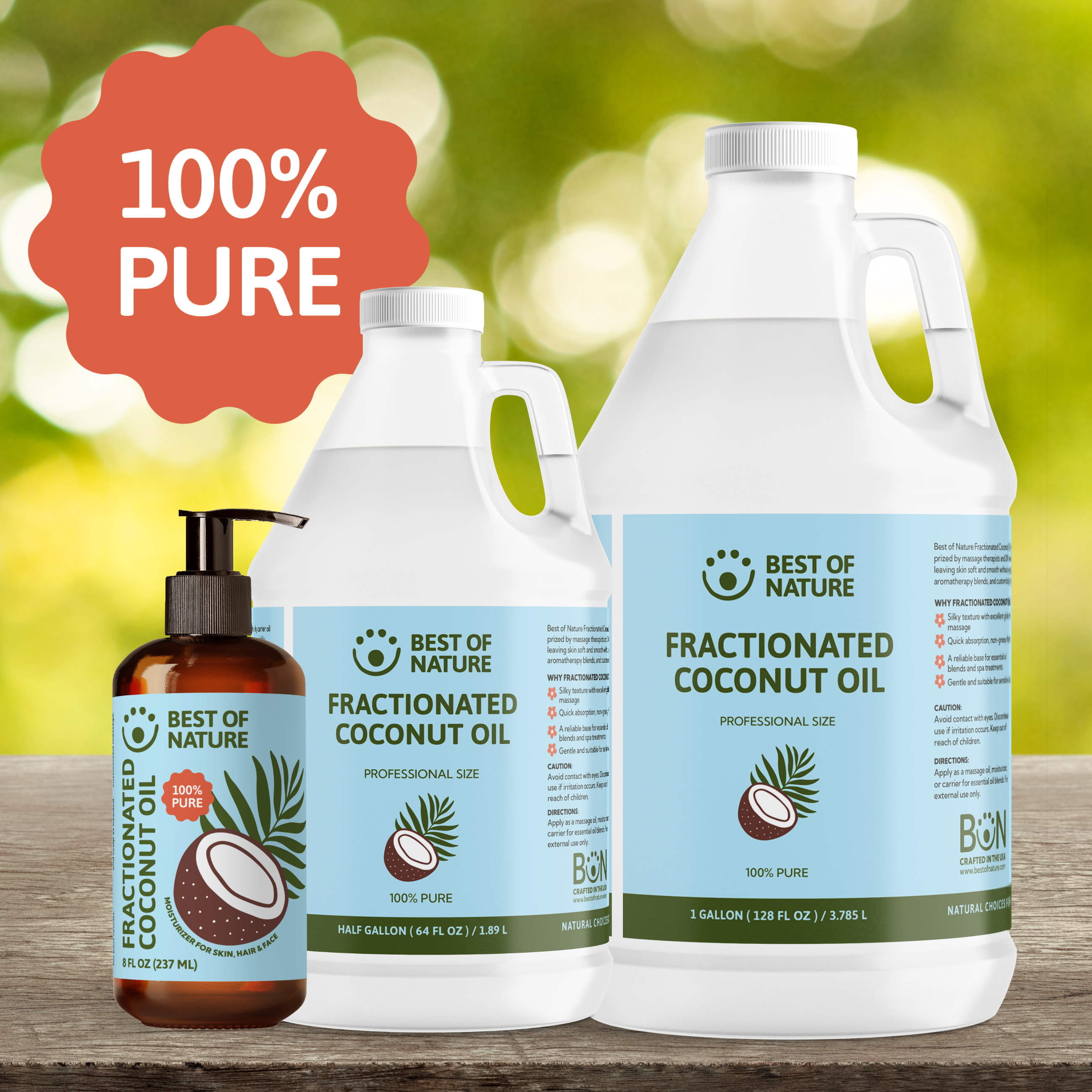 Best of Nature Fractionated Coconut Oil | Pure MCT Oil
