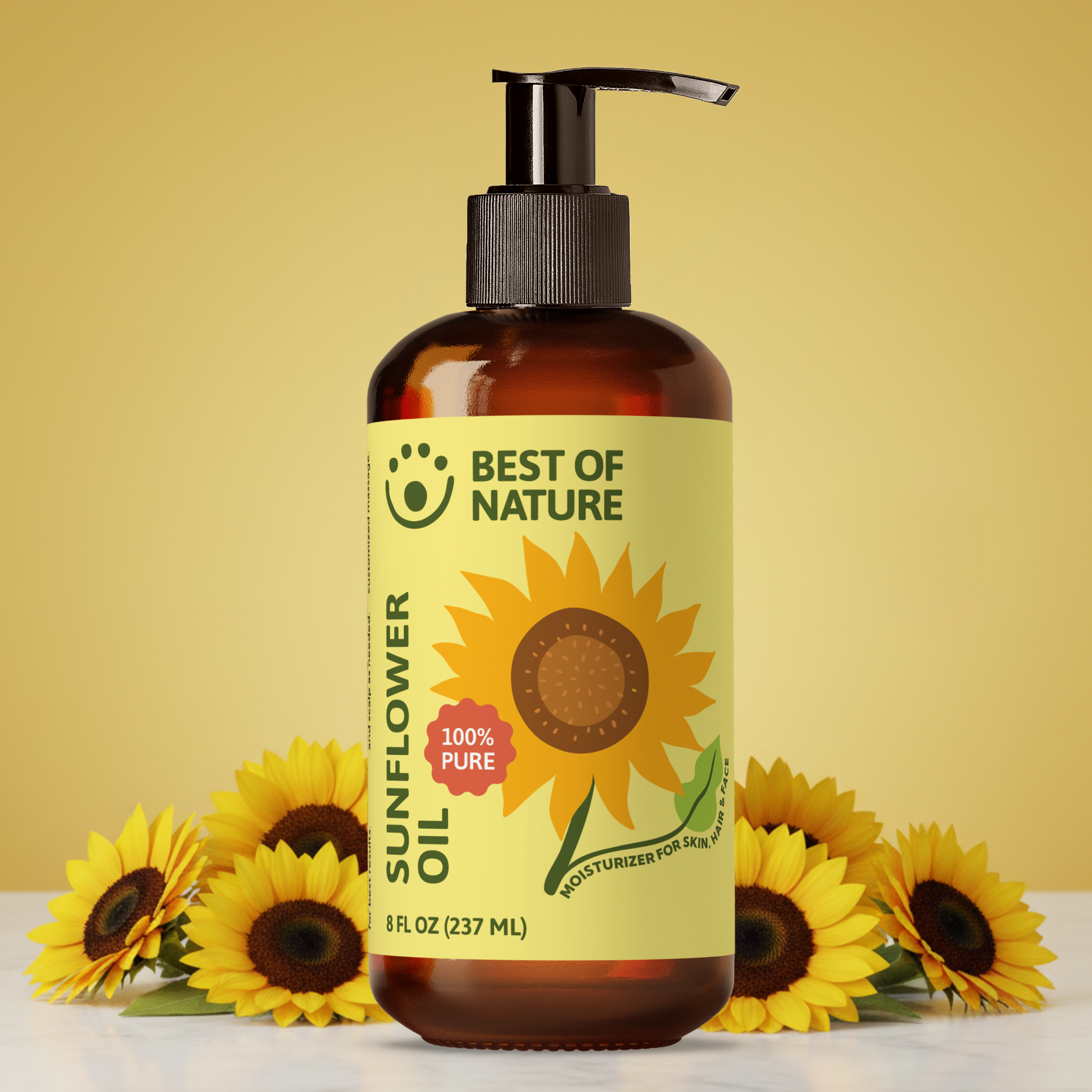 Sunflower Massage & Body Oil - 100% Pure Sunflower Massage & Body Oil - 100% Pure