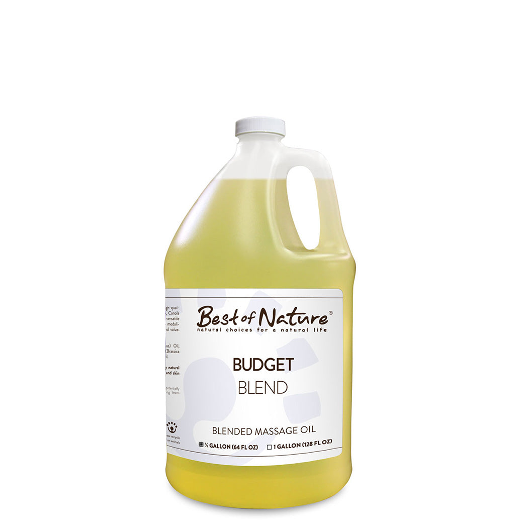 Budget Blend Massage and Body Oil half gallon jug