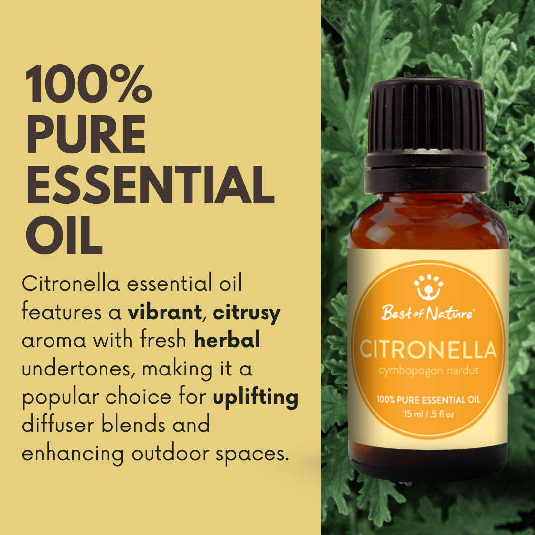 Citronella Essential Oil - 100% Pure