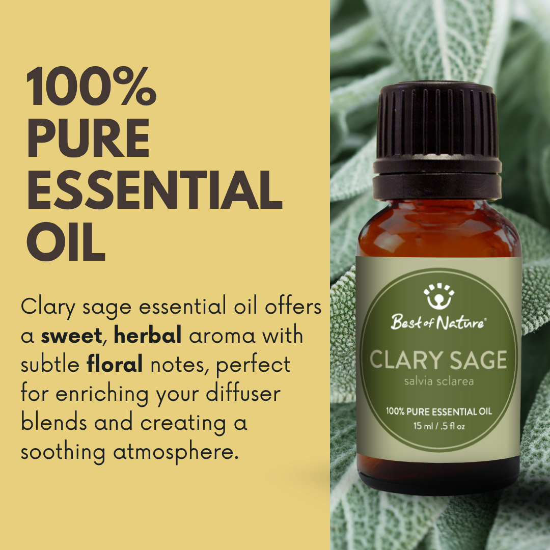 Clary Sage Essential Oil - 100% Pure