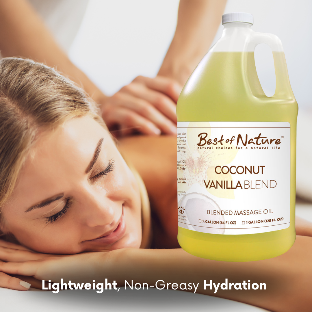 Coconut Vanilla Aromatherapy Massage & Body Oil