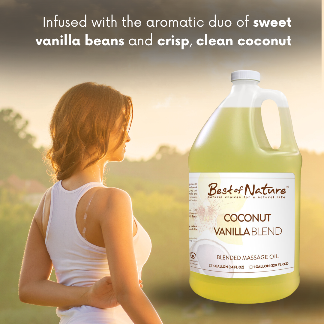 Coconut Vanilla Aromatherapy Massage & Body Oil