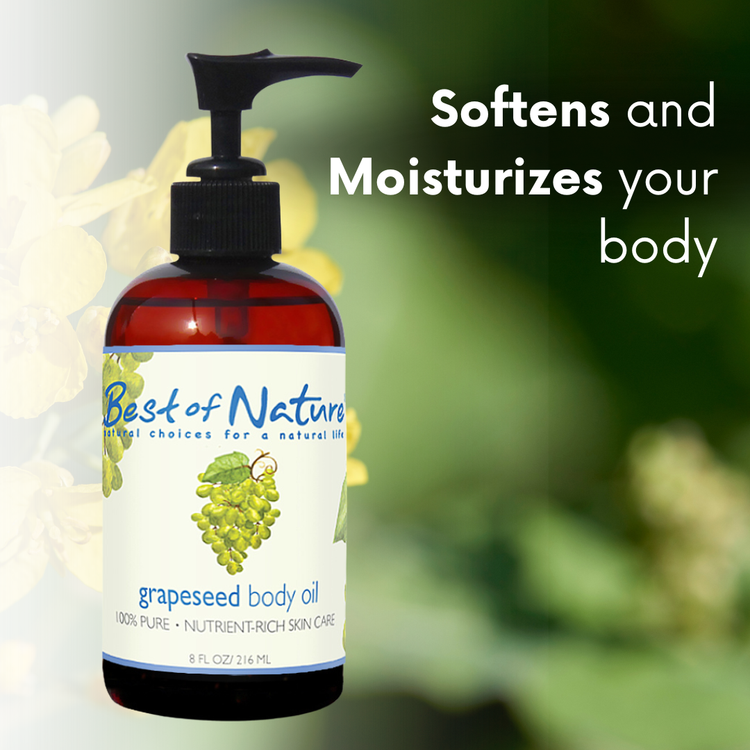 Grapeseed Massage & Body Oil - 100% Pure