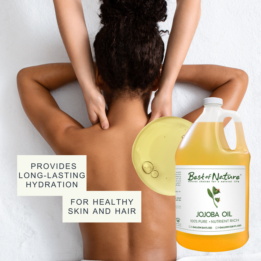 Jojoba Massage & Body Oil (Unrefined)- 100% Pure