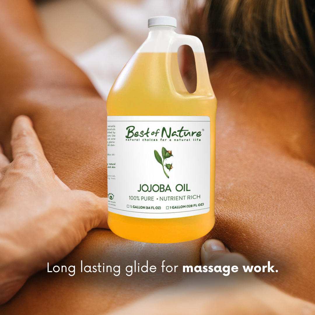 Jojoba Massage & Body Oil (Unrefined)- 100% Pure
