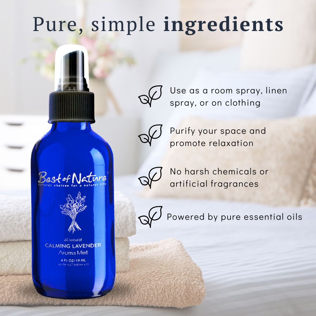Calming Lavender Essential Oil Aroma Mist Room Spray Best of