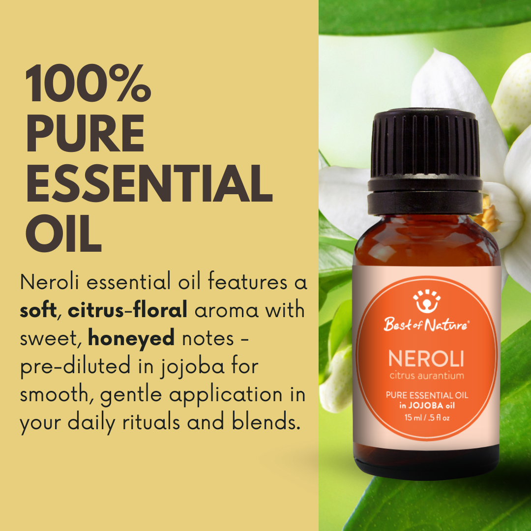 Neroli Absolute Essential Oil blended with Jojoba Oil
