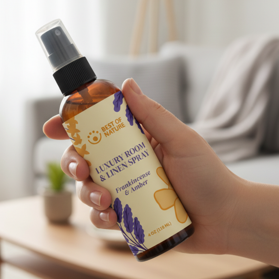 Frankincense & Amber Luxury Room & Linen Spray made with Pure