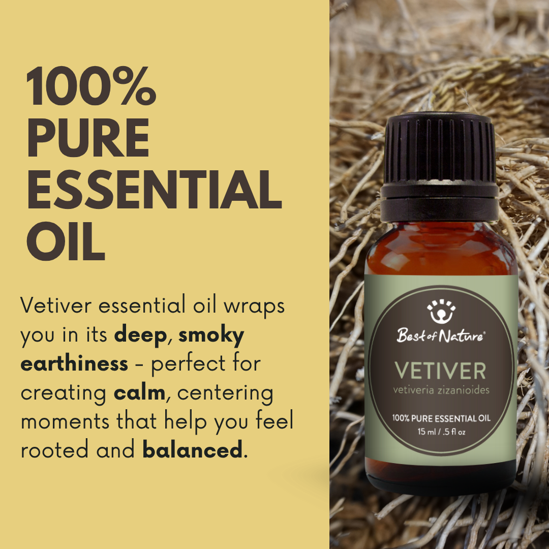 Vetiver Essential Oil - 100% Pure