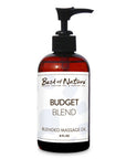 Budget Blend Massage and Body Oil 8 ounce pump bottle