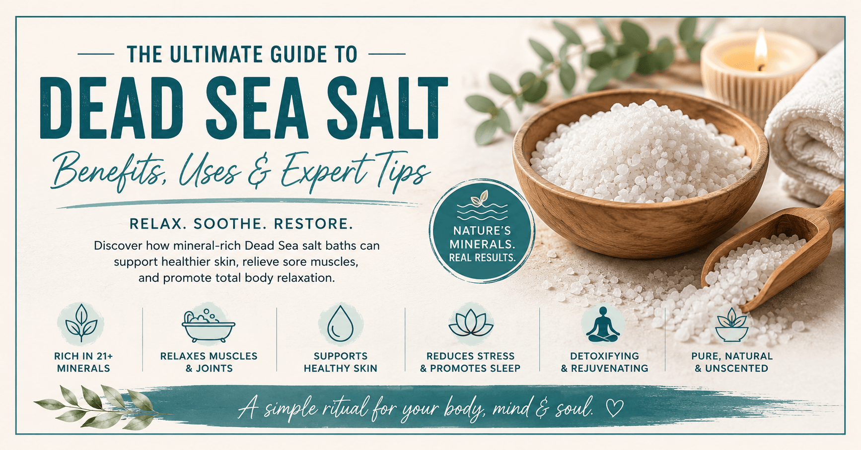 The Ultimate Guide To Dead Sea Mineral Bath Salt - Benefits Uses & Expert Tips