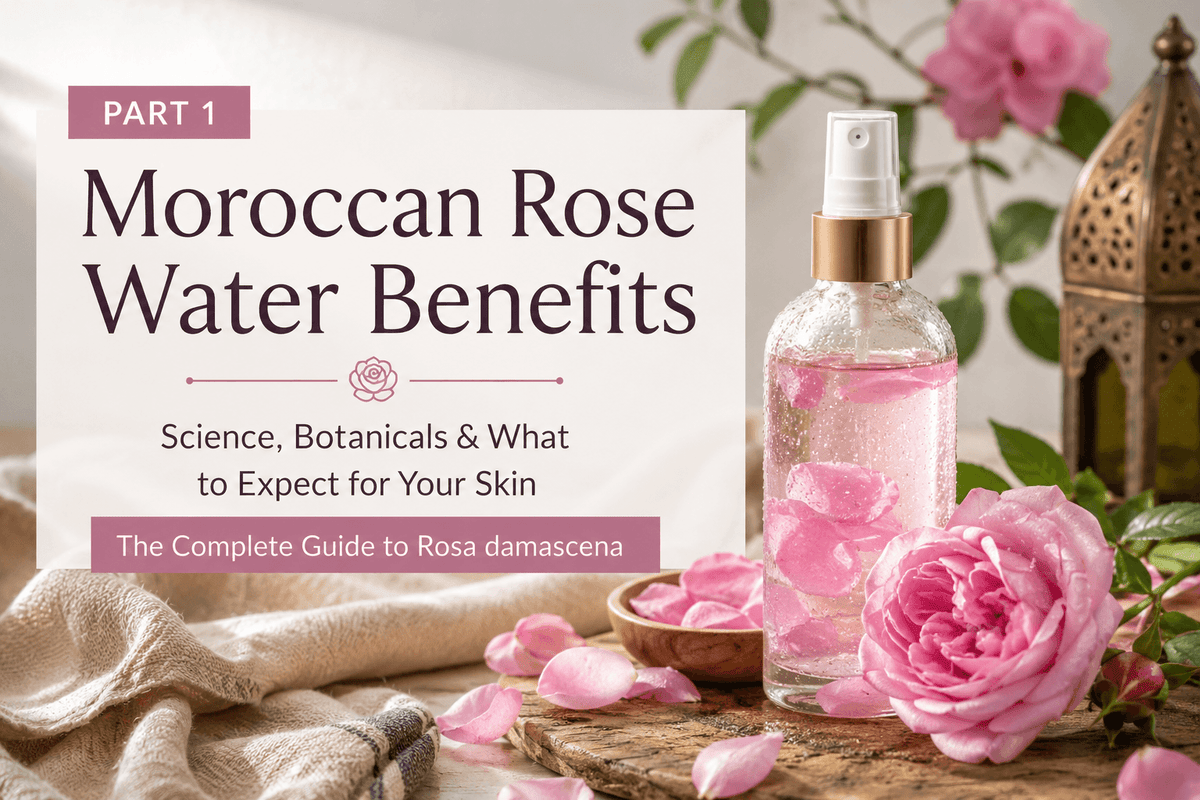 Moroccan Rose Water Benefits - Science, Botanicals & What To Expect For Your Skin.