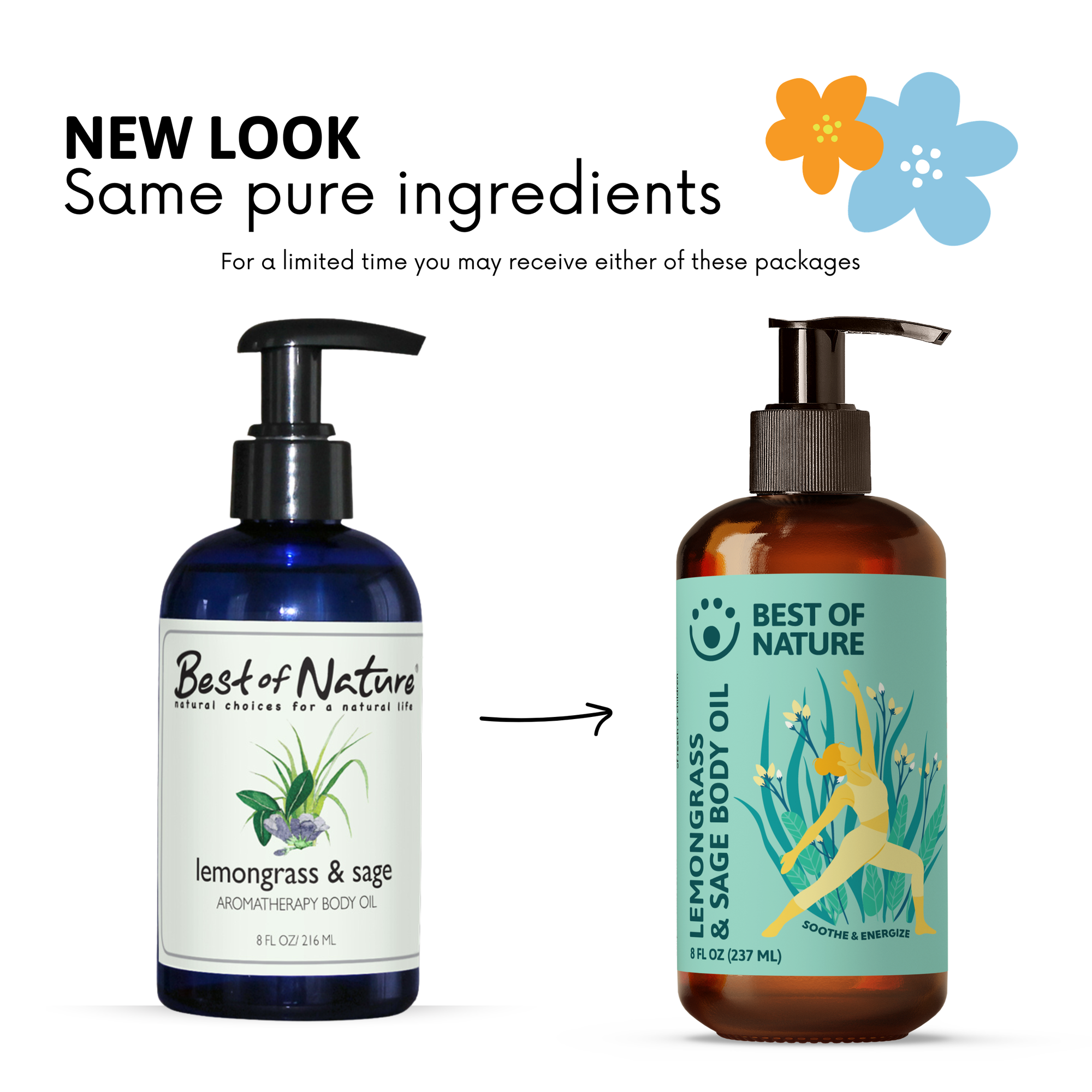 Lemongrass and Sage Aromatherapy Massage &amp; Body Oil