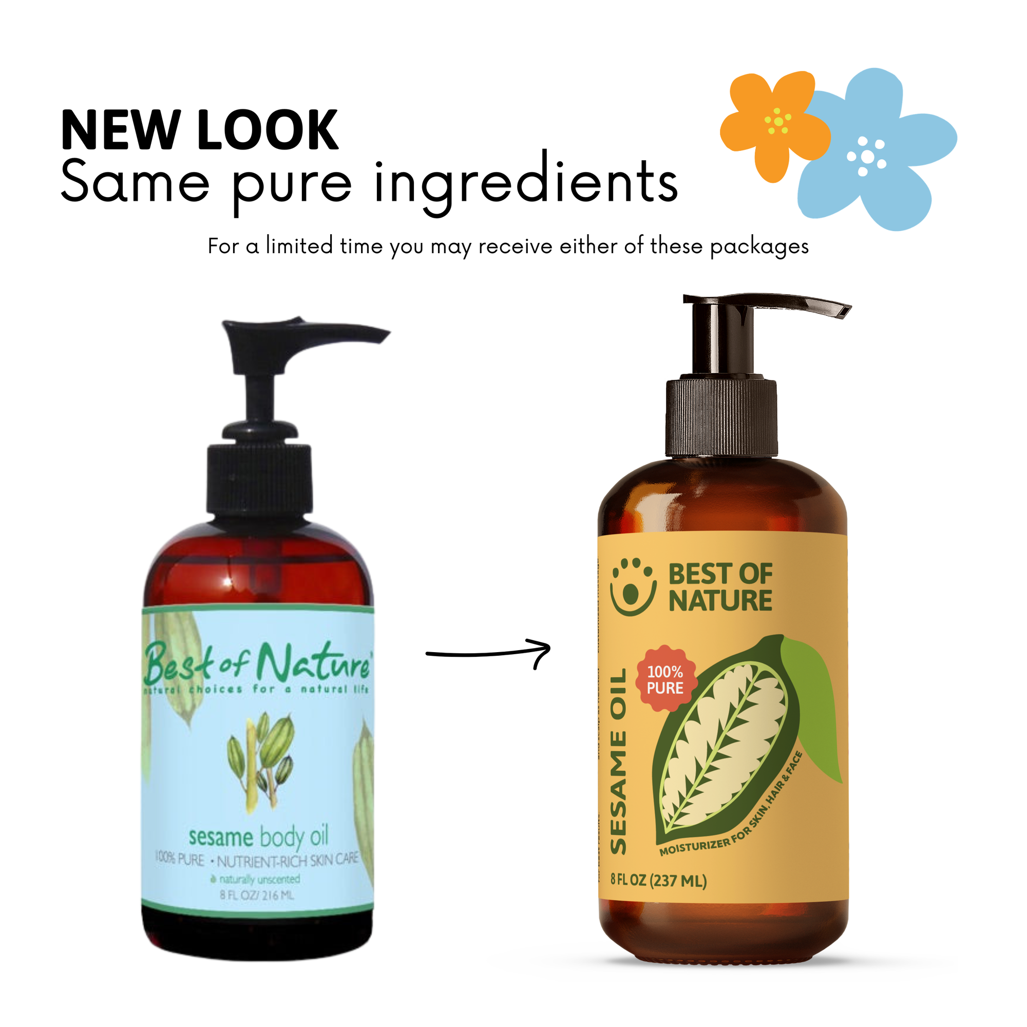 Sesame Massage &amp; Body Oil - 100% Pure