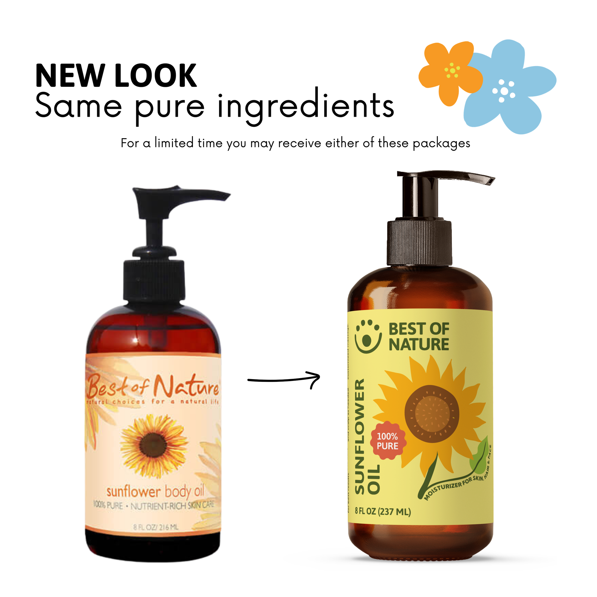 Sunflower Massage &amp; Body Oil - 100% Pure