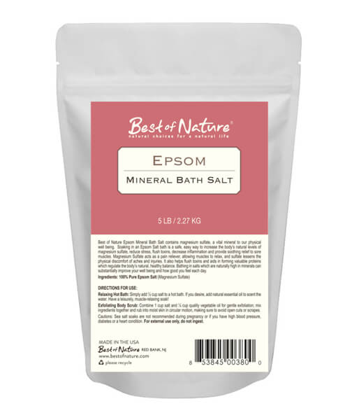 Epsom Mineral Bath Salt 5 lb bag