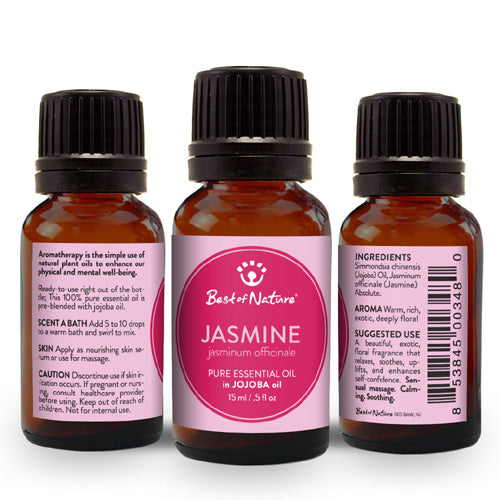 Jasmine Absolute Essential Oil blended with Jojoba Oil - Spa &amp; Bodywork Market