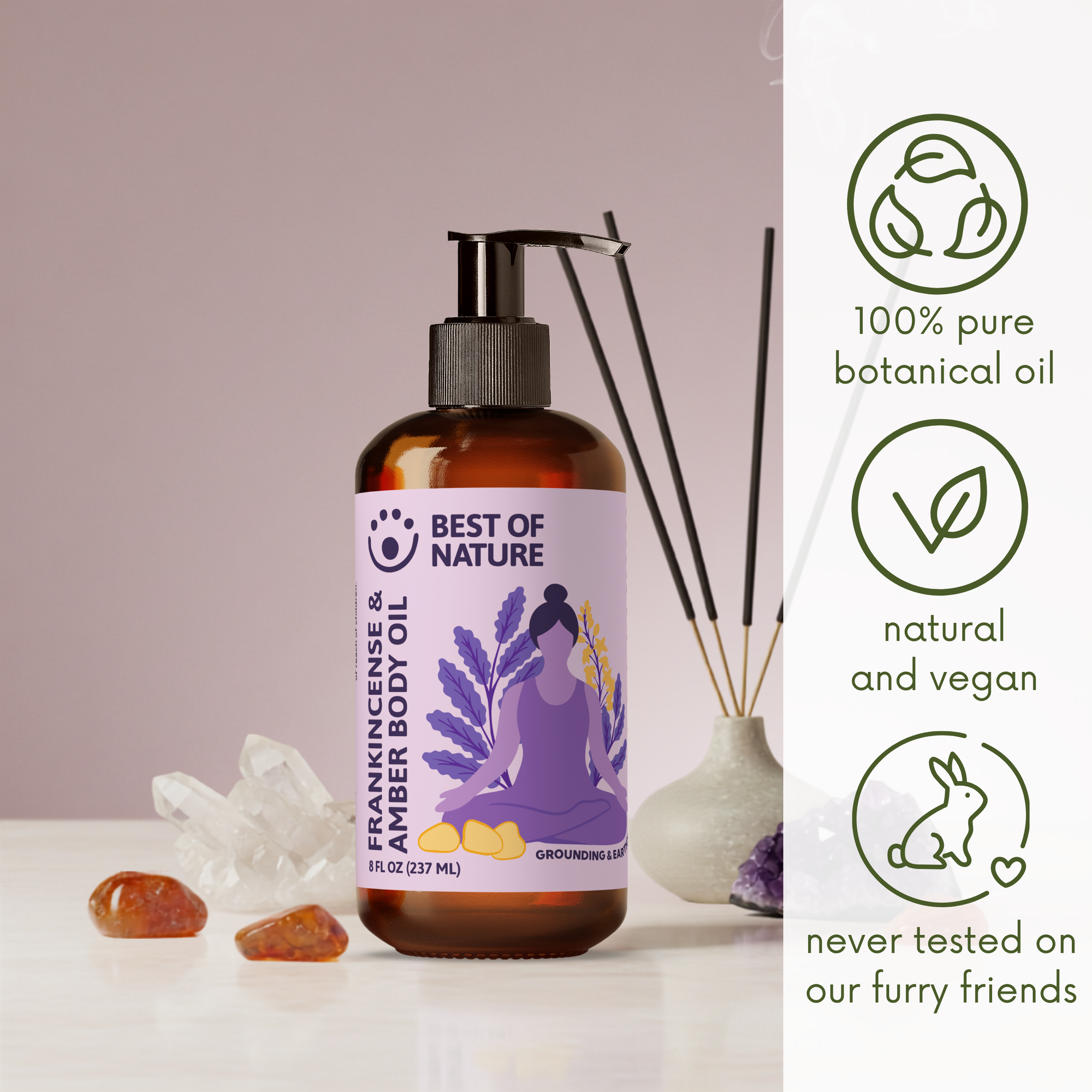 Frankincense &amp; Amber Aromatherapy Massage &amp; Body Oil
