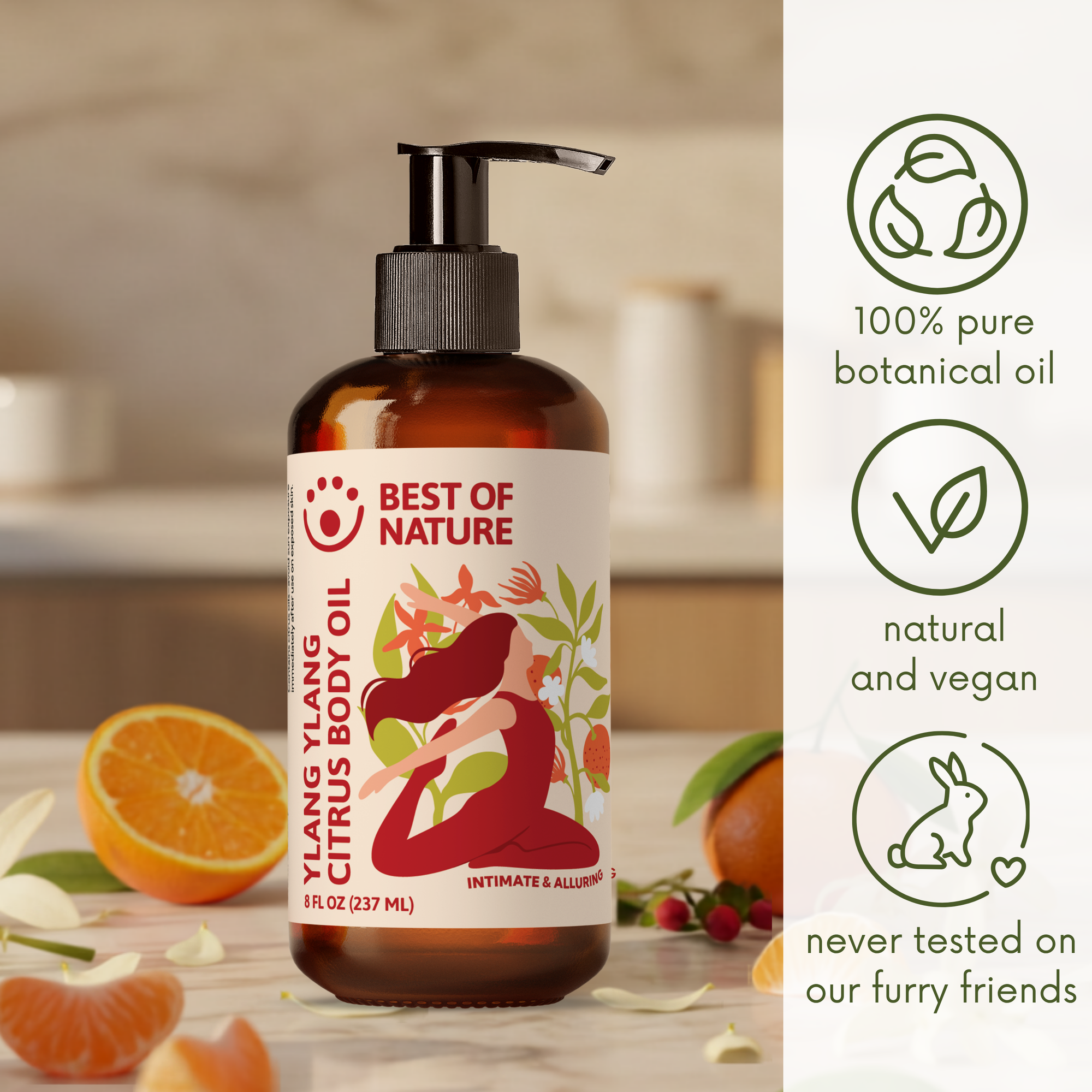 Ylang Ylang Citrus Aromatherapy Massage &amp; Body Oil