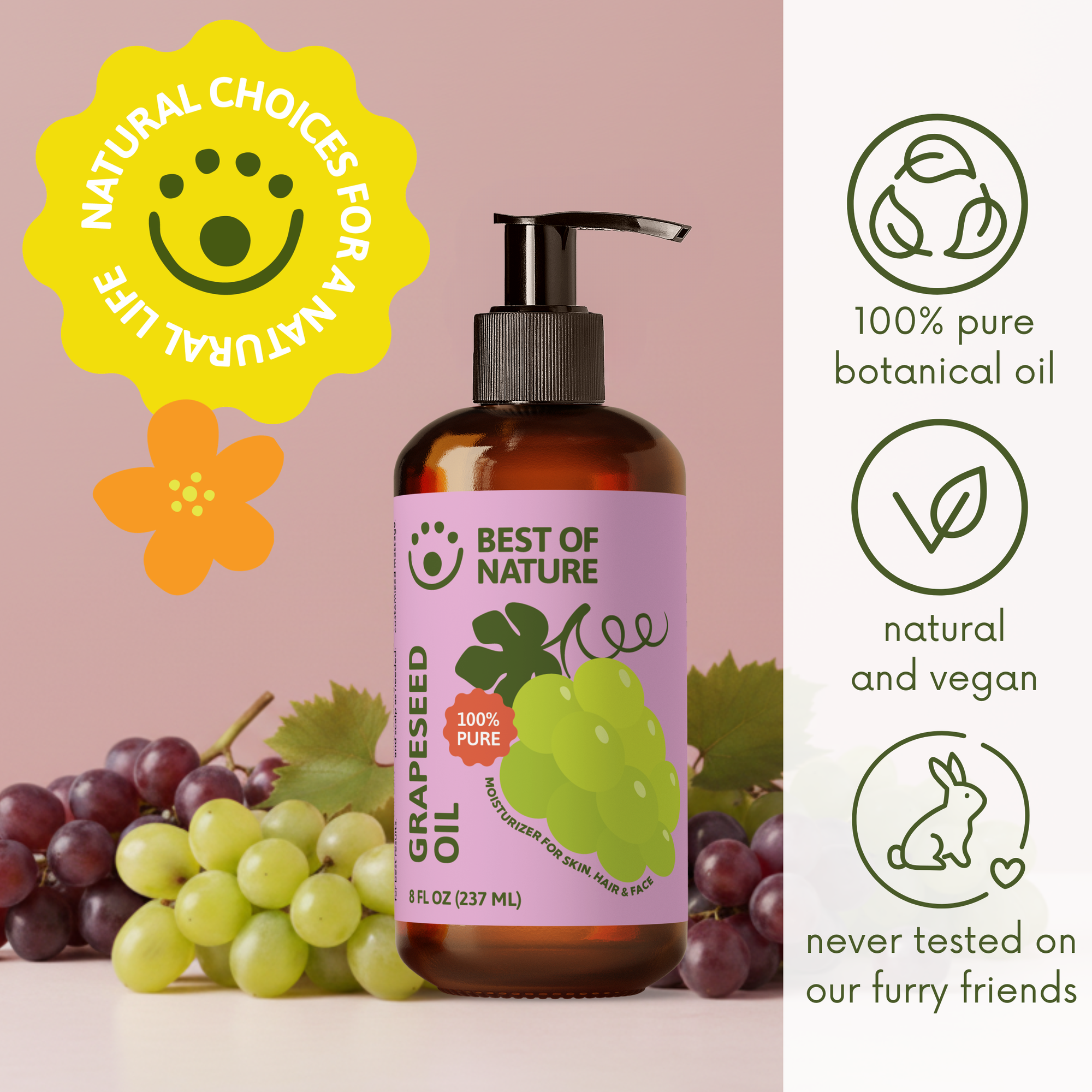 Grapeseed Massage & Body Oil - 100% Pure Grapeseed Massage & Body Oil - 100% Pure