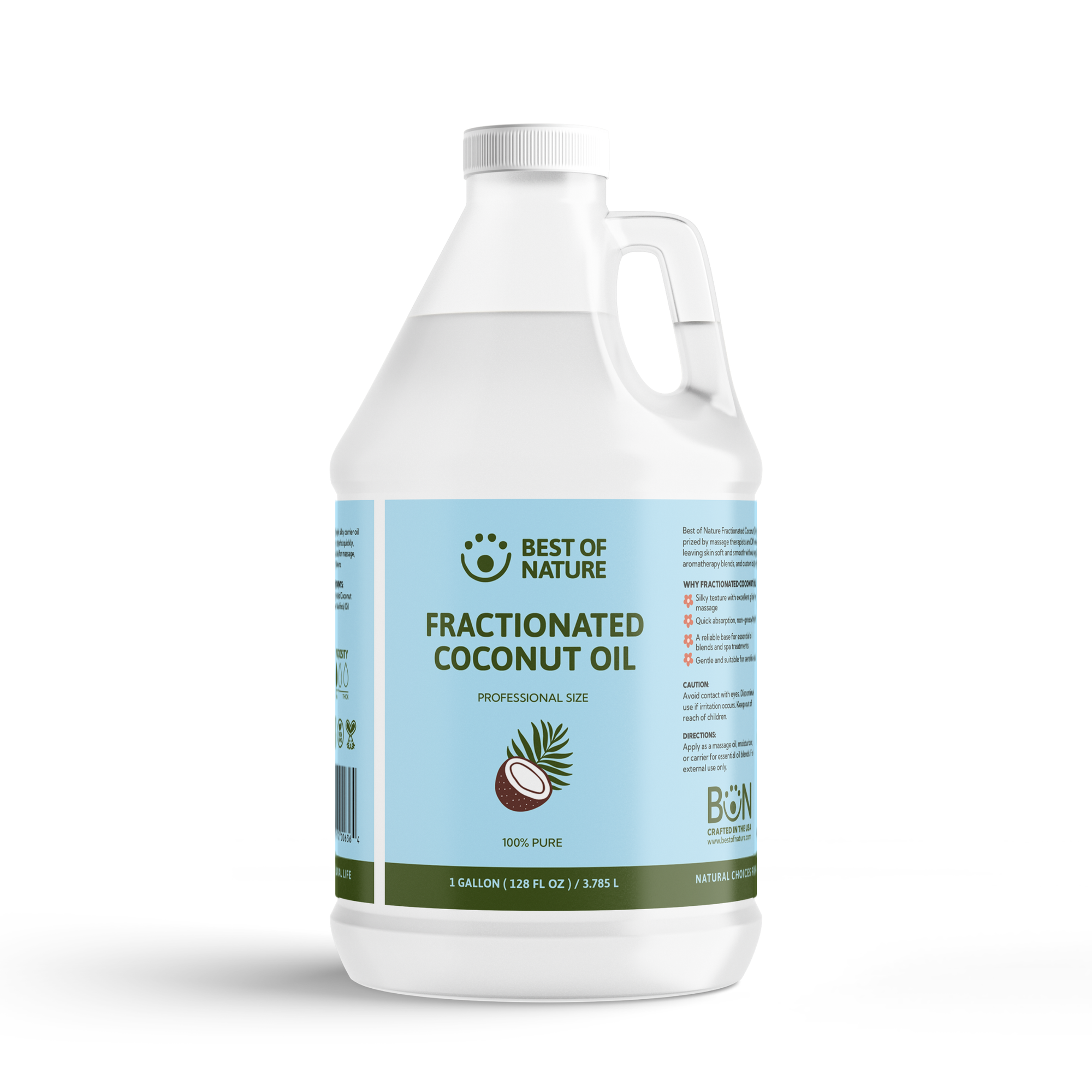 Fractionated Coconut Massage & Body Oil - 100% Pure Best of Nature Fractionated Coconut Massage & Body Oil - 100% Pure Best of Nature