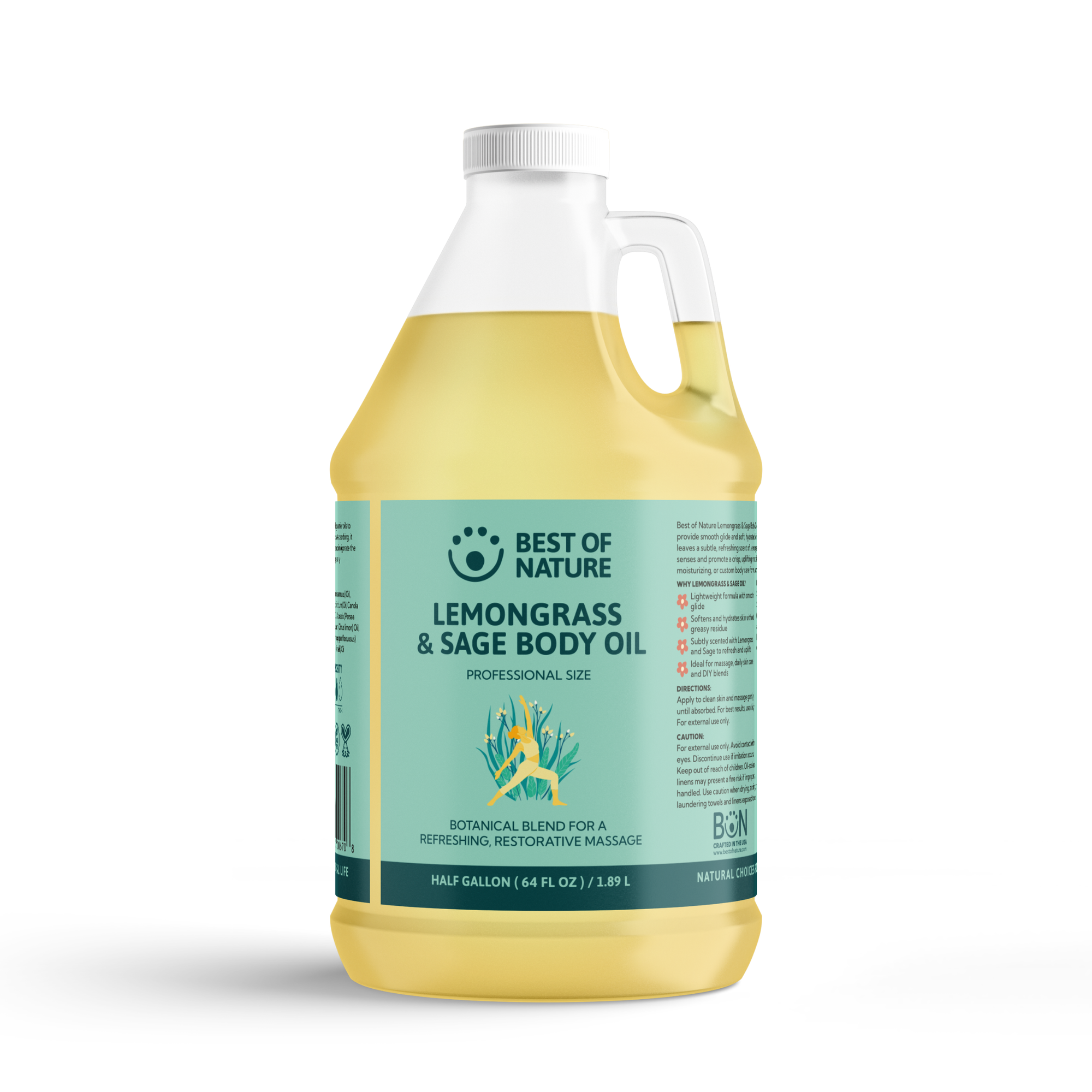 Lemongrass and Sage Aromatherapy Massage &amp; Body Oil