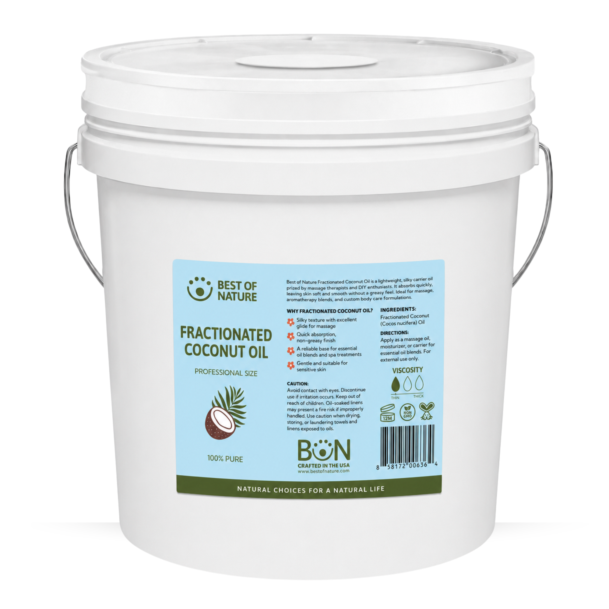 Fractionated Coconut Massage &amp; Body Oil - 100% Pure
