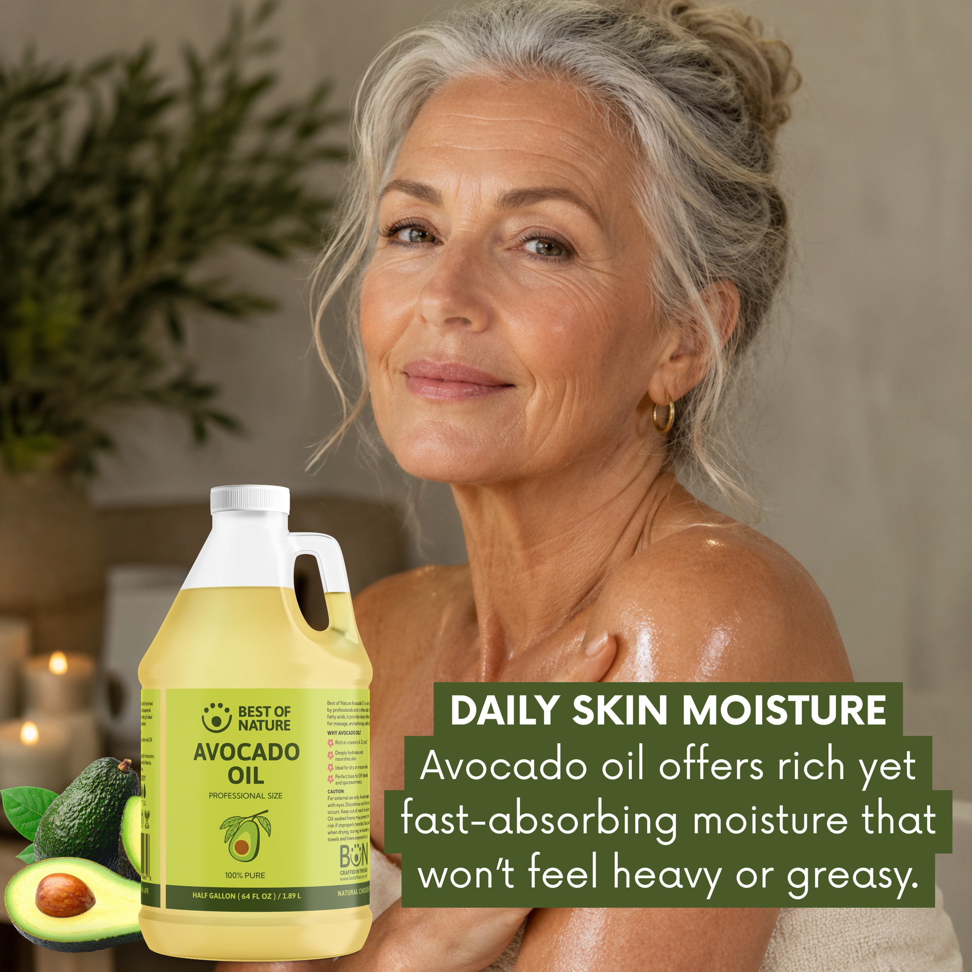 Avocado Massage &amp; Body Oil - 100% Pure