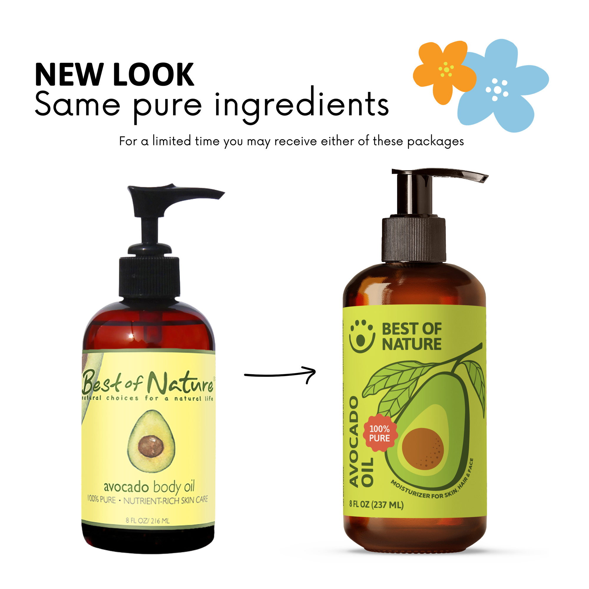 Avocado Massage &amp; Body Oil - 100% Pure