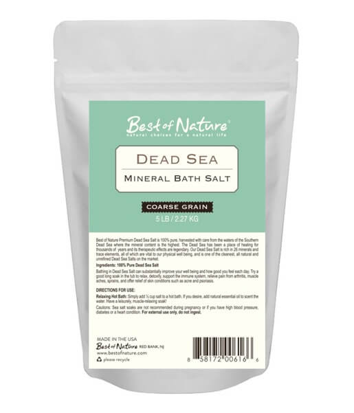 Dead Sea Mineral Bath Salt Coarse 5 lb bag