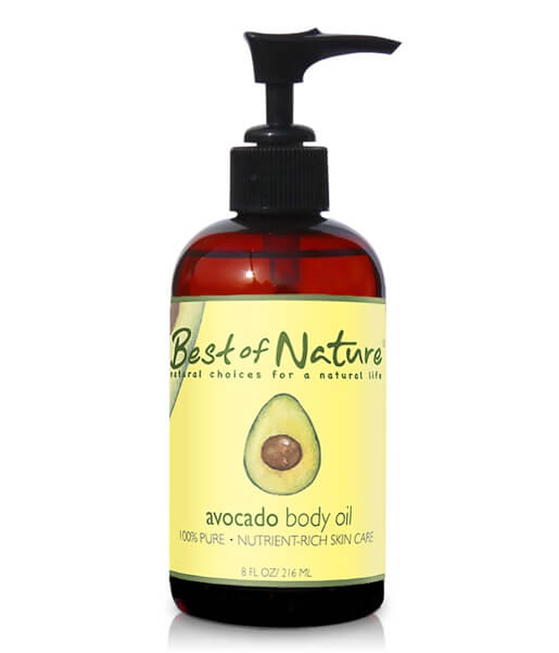 Avocado Massage and Body Oil 8 ounce pump bottle