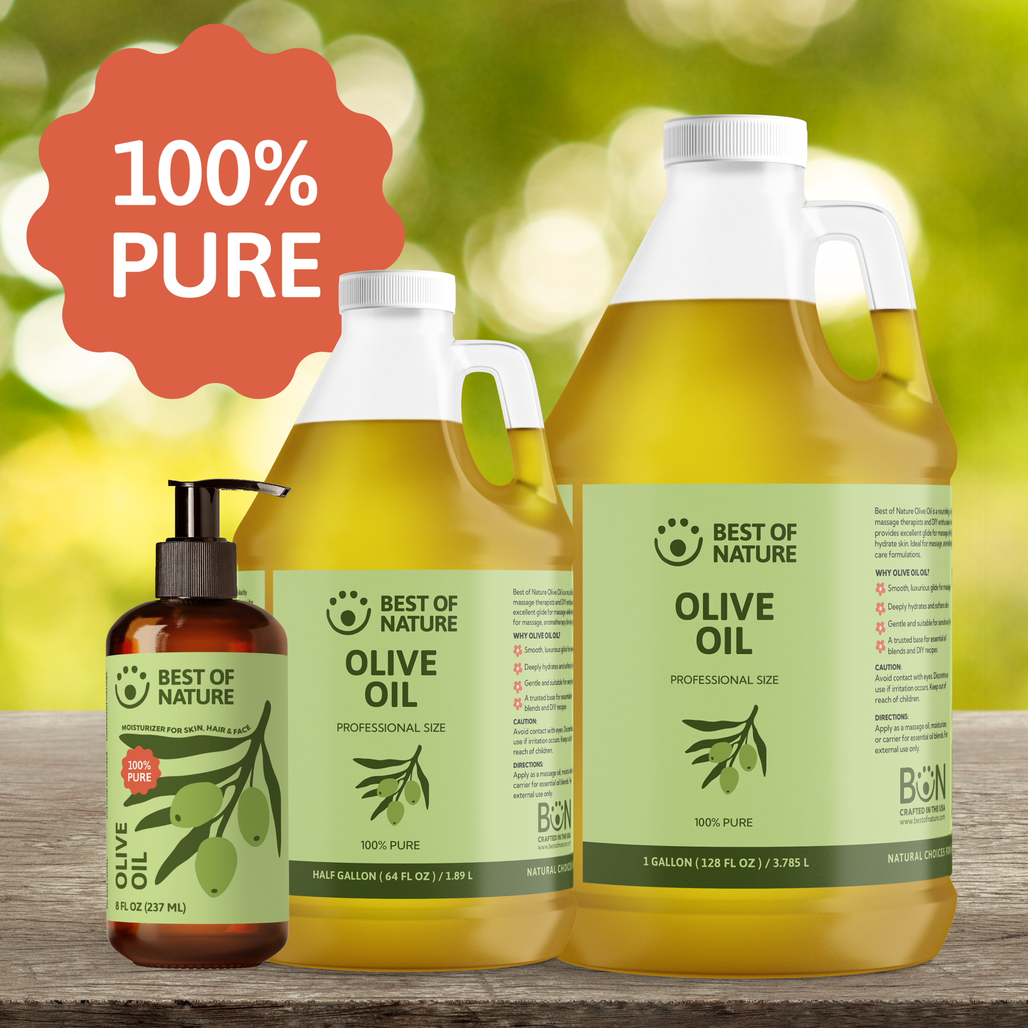 Olive Massage & Body Oil - 100% Pure Best of Nature Olive Massage & Body Oil - 100% Pure Best of Nature
