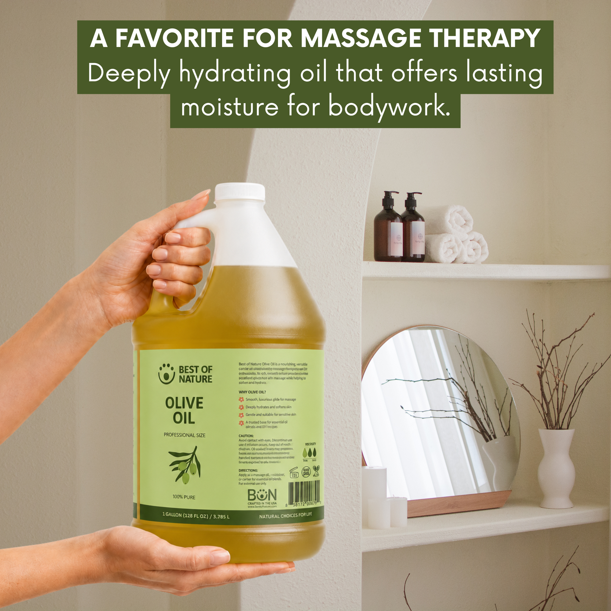Olive Massage &amp; Body Oil - 100% Pure