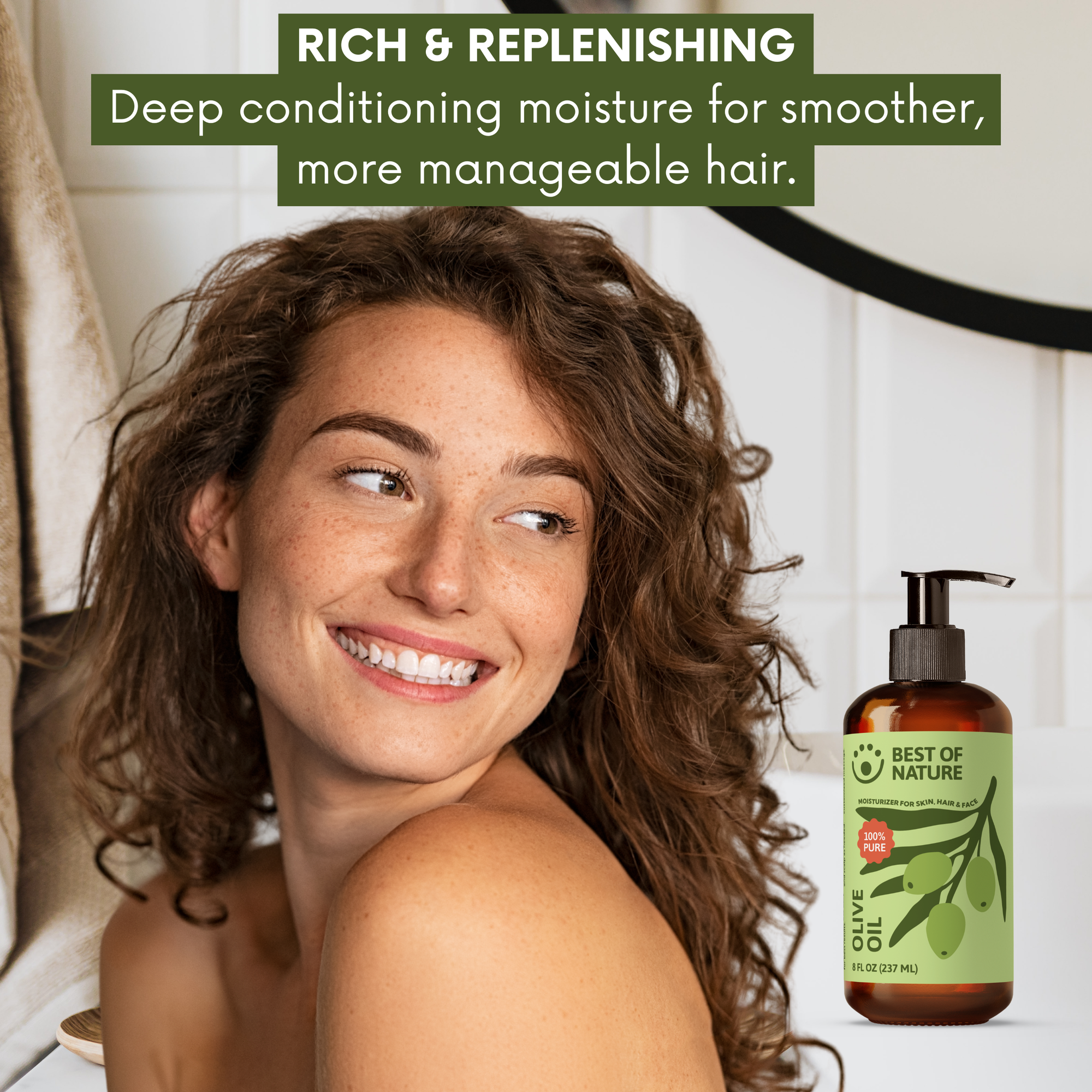 Olive Massage &amp; Body Oil - 100% Pure