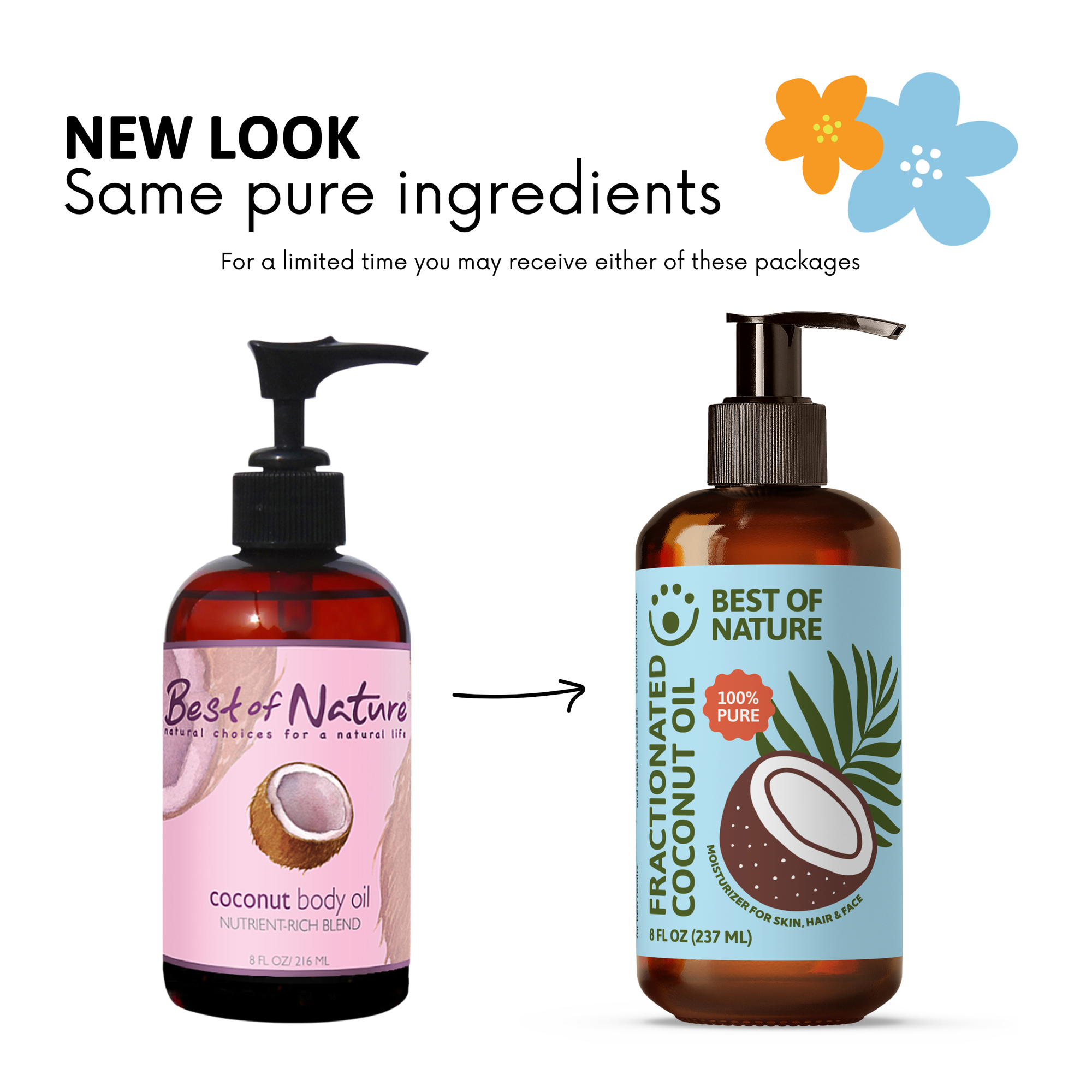 Fractionated Coconut Massage & Body Oil - 100% Pure Best of Nature Fractionated Coconut Massage & Body Oil - 100% Pure Best of Nature