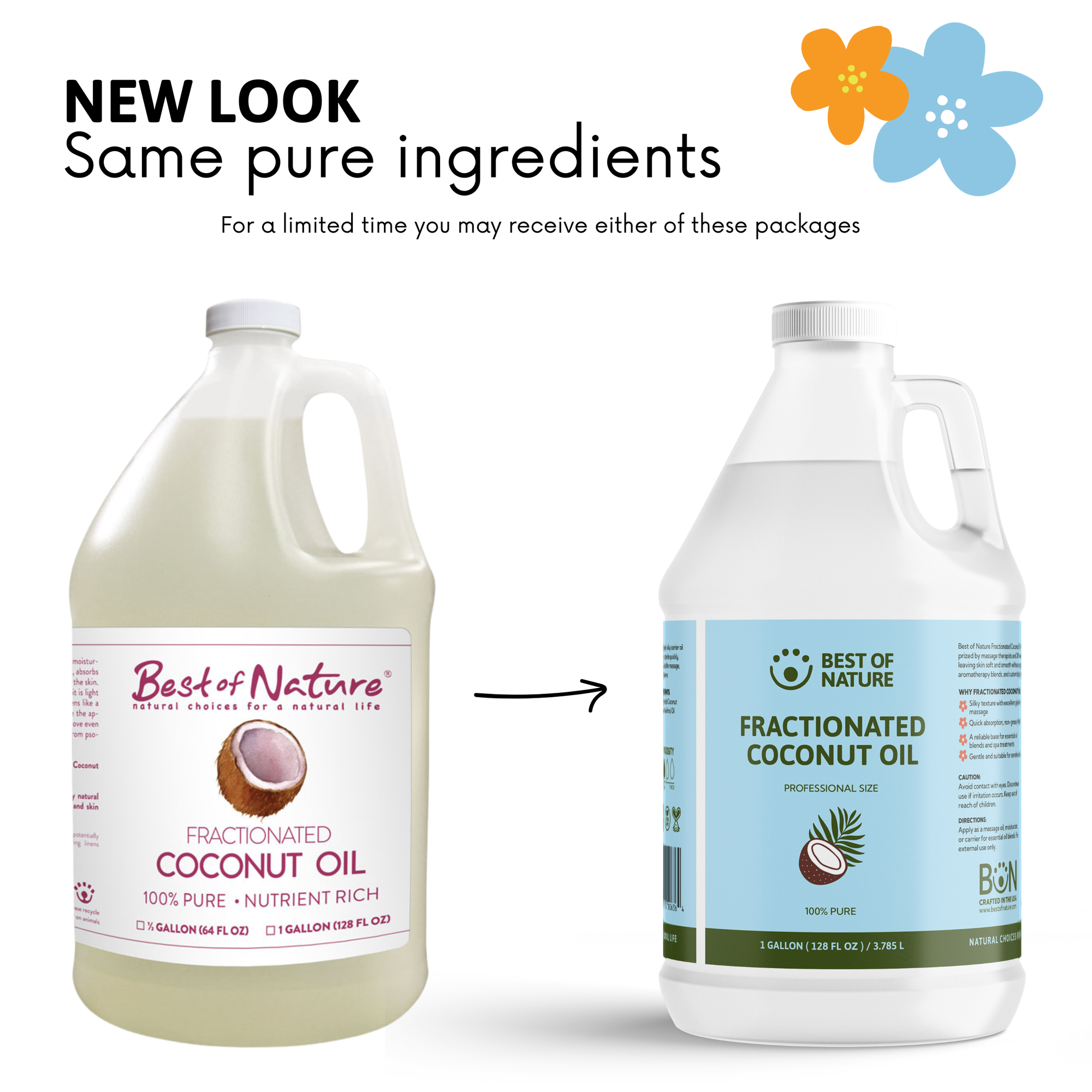 Fractionated Coconut Massage & Body Oil - 100% Pure Best of Nature Fractionated Coconut Massage & Body Oil - 100% Pure Best of Nature