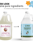 Fractionated Coconut Massage & Body Oil - 100% Pure