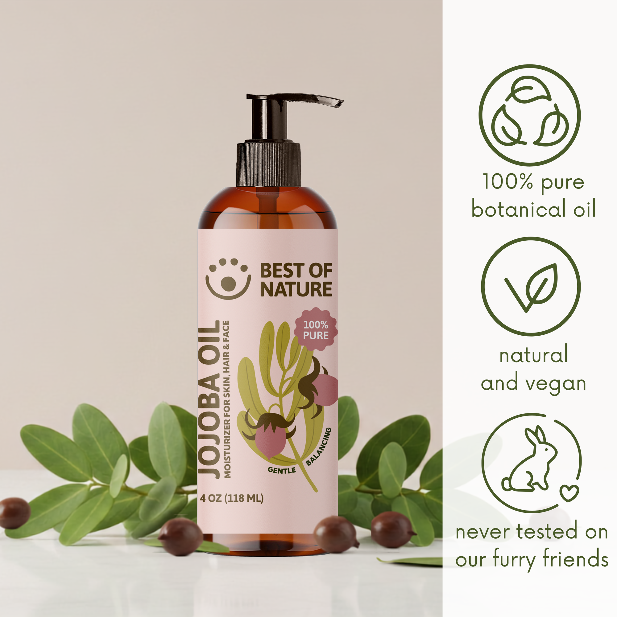 Jojoba Massage &amp; Body Oil (Unrefined)- 100% Pure