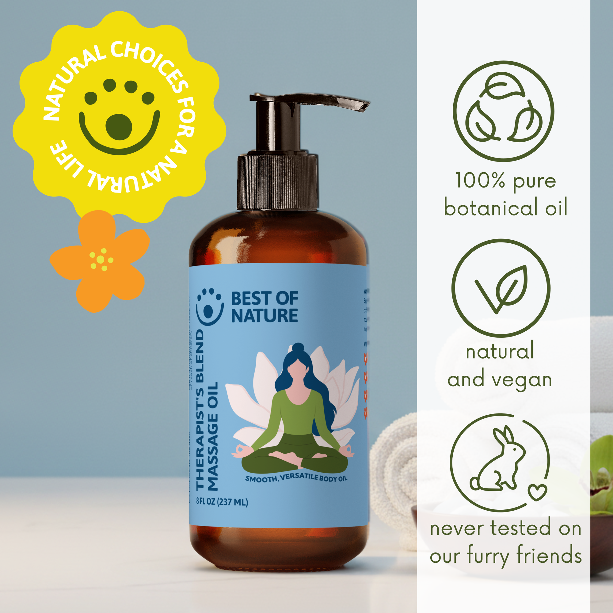 Therapist's Blend (formerly Budget Blend) Massage &amp; Body Oil