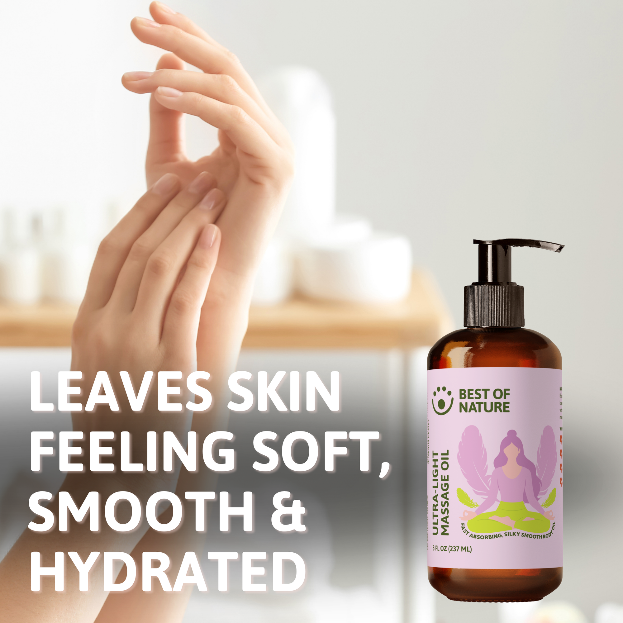 Ultra-Light (formerly Grapeseed Lightest Blend) Massage &amp; Body Oil