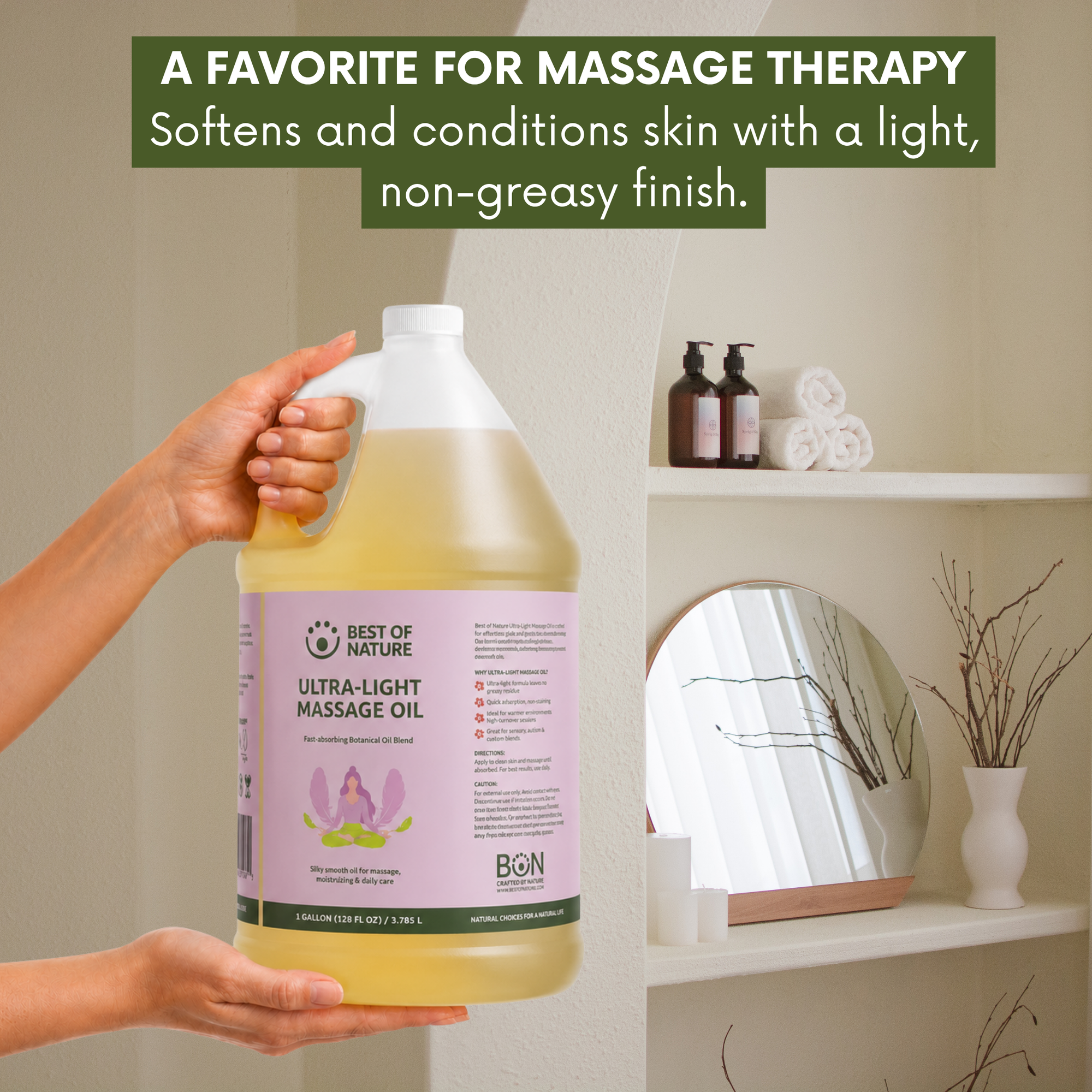 Ultra-Light (formerly Grapeseed Lightest Blend) Massage &amp; Body Oil