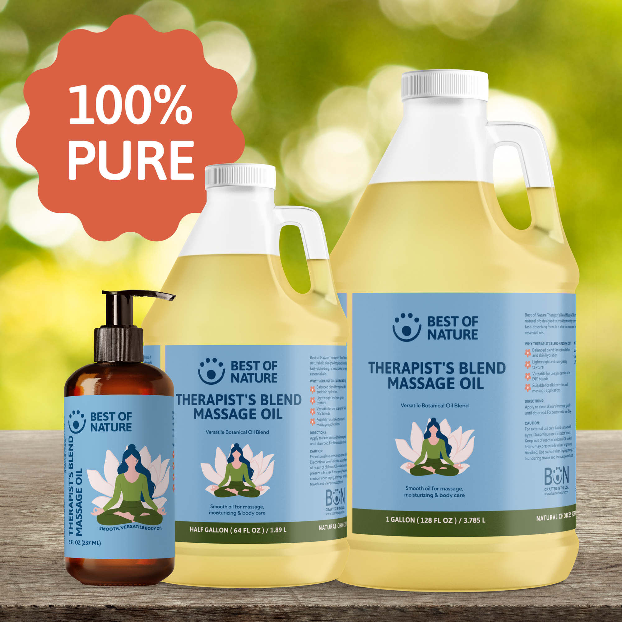 Therapist's Blend (formerly Budget Blend) Massage &amp; Body Oil
