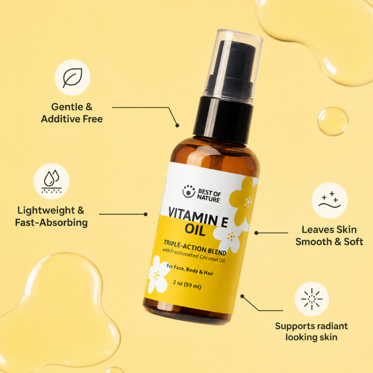 100% Natural Vitamin E Oil - 28,000 IU