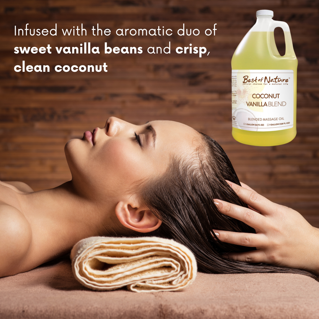 Coconut Vanilla Aromatherapy Massage &amp; Body Oil