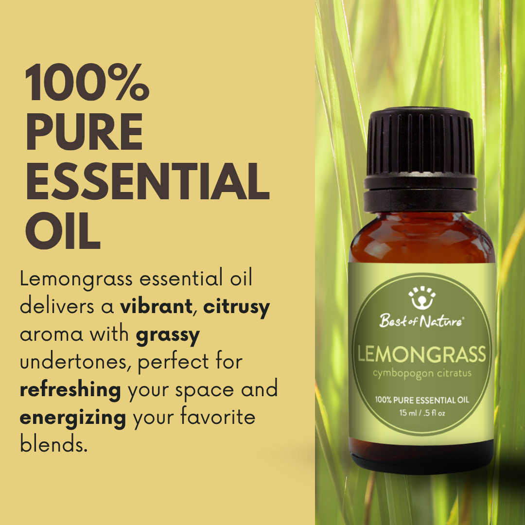 Lemongrass Essential Oil - 100% Pure