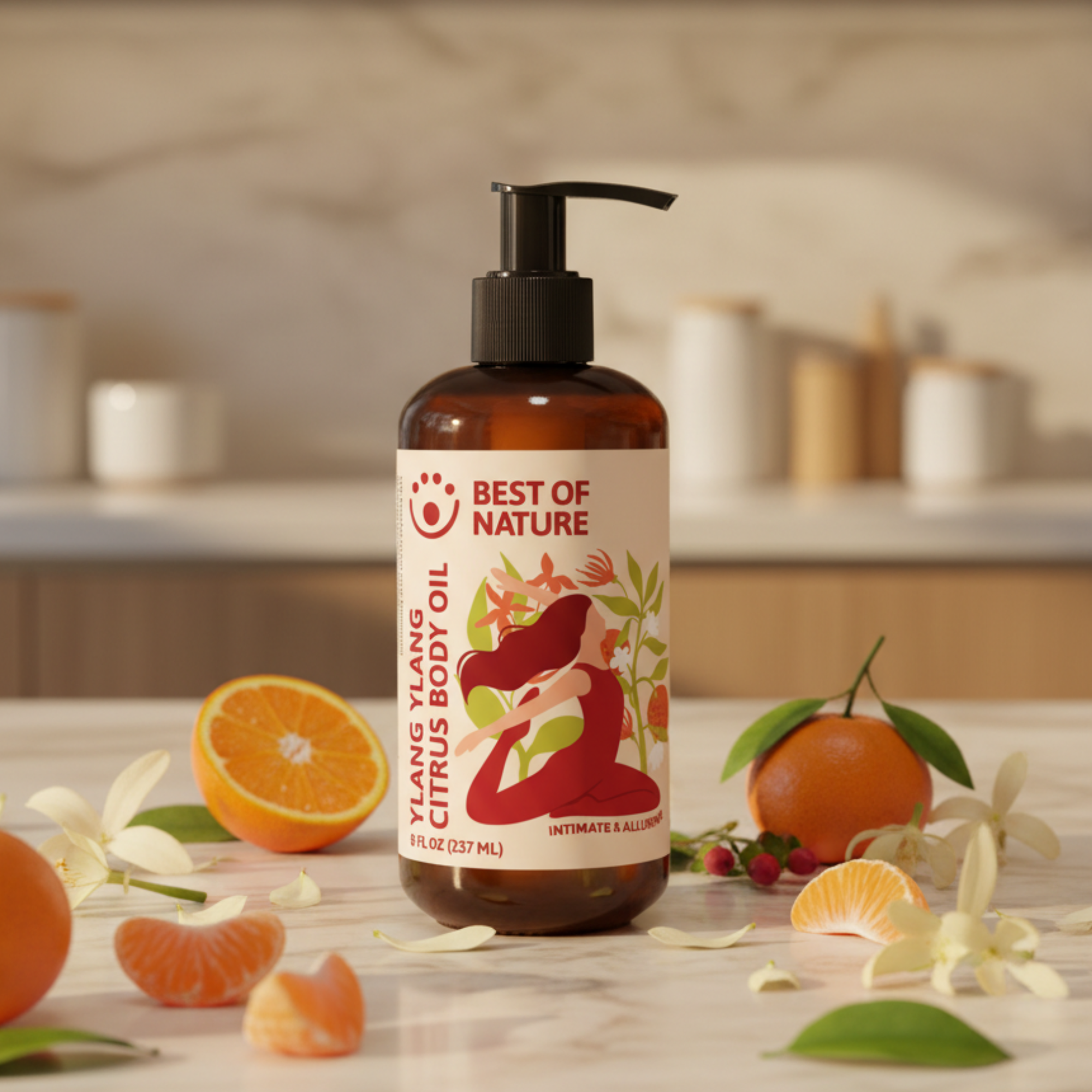 Ylang Ylang Citrus Aromatherapy Massage &amp; Body Oil