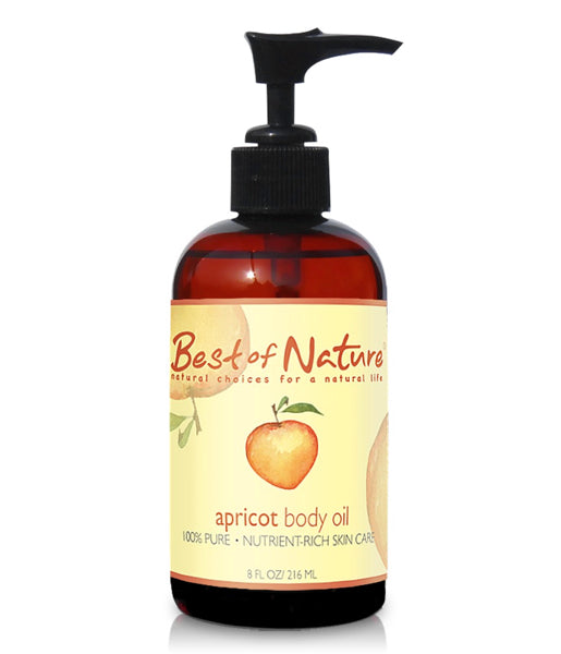 Apricot Kernel Massage and Body Oil 8 ounce pump bottle