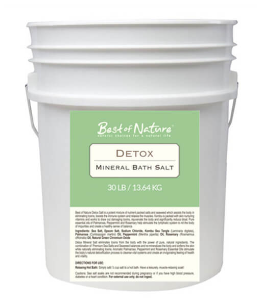 Detox Mineral Bath Salts 30 lb pail